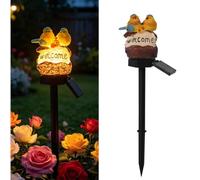 Yilnlg Mini Solar Parrot House Light, Waterproof Stake Light Garden Decor