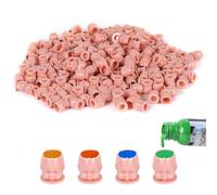 YILONG 200PCS Disposable Tattoo Ink Caps Doll Tattoo Ink Cups with Stable Base Permanent Makeup Pigment Holder Container Cap Tattoo Accessory Tattoo Supplies,Complexion