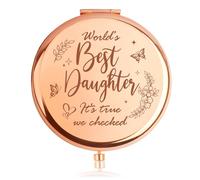Yilousy Daughter Gifts, Gifts for Daughters Adult, Daughter Gifts from Dad, Gift for Daughter, Compact Mirror for Daughter, Mother Daughter Gifts, Daughter Birthday Gifts, Daughter