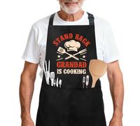 Yilousy Funny Apron for Grandad Idea Gifts for Grandad Father's Day Christmas Birthday Easter Thanksgiving Housewarming Adjustable Kitchen Cooking Baking Aprons Gift