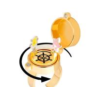 YILUOCD 2pcs Upgraded Best Friend Forever BFF Rings, New Fun Buckle and Battle Rotating Bearing Rings, Cartoon Anime Aesthetical Friendship Jewelry Gift, Metal, Wrap Setting