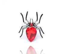 YILUOCD Halloween Spider Open Stacking Ring for Women, Statement Exaggerated Acrylic Crystal Finger Rings, Punk Stacking Adjustable Spider Band Jewelry for Halloween, Metal, Crystal