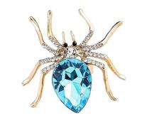 YILUOCD Halloween Spider Open Stacking Ring for Women, Statement Exaggerated Acrylic Crystal Finger Rings, Punk Stacking Adjustable Spider Band Jewelry for Halloween, Metal, Crystal