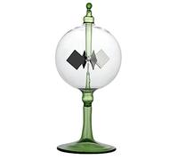 Yiluren Solar Crookes Radiometer Glass Windmill Handmade for Party Home Decoration Gift L (Green)