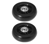 YILWPV 1 Pair Luggage Suitcase Replacement Wheels with Metal Bearings Axles Screw Rubber Casters Wear Resistant Repair Tool(90x24mm)