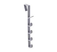 YILWPV 12pcs Bedroom Door Hanger Clothes Hanging Rack Over The Plastic Home Storage Organization Hooks(Grey)