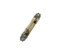 YILWPV 2pcs Retro Push-Pull Door Handle Comfortable Grip with Screws Furniture Alloy Handles Barn Handle Sets(Green Bronze S)