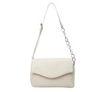 YILWPV Chain Bag Simple Women Flap Messenger Bags Female Solid Color PU Leather Single Shoulder For Lady Casual Travel Handbag(WHITE)