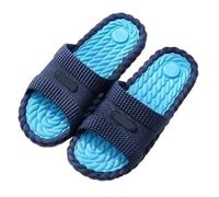 YILWPV Non-slip Soft-soled Bathroom Slippers Version Casual Soft Massage Indoor Outdoor Men's Bath(Color 5,38-39)
