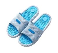 YILWPV Non-slip Soft-soled Bathroom Slippers Version Casual Soft Massage Indoor Outdoor Men's Bath(Color 2,44-45)