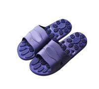 YILWPV Spa Slippers Indoor Home Non-slip Quick Dry Massage Shower Shoes(Dark blue,40-41)