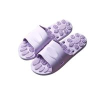 YILWPV Spa Slippers Indoor Home Non-slip Quick Dry Massage Shower Shoes(Purple,36-37)