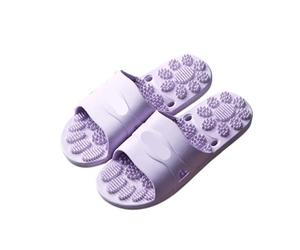 YILWPV Spa Slippers Indoor Home Non-slip Quick Dry Massage Shower Shoes(Purple,42-43)