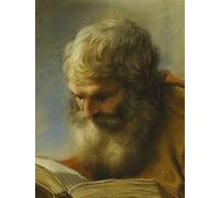 YIMACBJXX Famous Colorful Art Print Art Painting a Bearded Apostle Reading by Benedetto Luti Abstract Picture Canvas for Home Decor 60x90cm