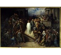 YIMACBJXX Famous Colorful Art Print Art Painting Christ Leaving the Priest After Being Condemned by Gustave Dore Abstract Picture Canvas for Home Decor 60x90cm