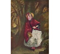 YIMACBJXX Famous Colorful Art Print Art Painting Dolly Varden by William Powell Frith Abstract Picture Canvas for Home Decor 60x90cm