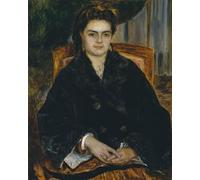 YIMACBJXX Famous Colorful Art Print Art Painting Mrs Edouard Bernier Marie Octavie Stephanie Laurens by Pierre Auguste Renoir Abstract Picture Canvas for Home Decor 60x90cm