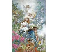 YIMACBJXX Famous Colorful Art Print Art Painting Poetry by Konstantin Yegorovich Makovsky Abstract Picture Canvas for Home Decor 60x90cm