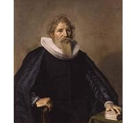 YIMACBJXX Famous Colorful Art Print Art Painting Portrait of a Bearded Man by Frans Hals Abstract Picture Canvas for Home Decor 60x90cm