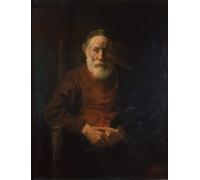 YIMACBJXX Famous Colorful Art Print Art Painting Portrait of an old man by Rembrandt van Rijn Abstract Picture Canvas for Home Decor 60x90cm