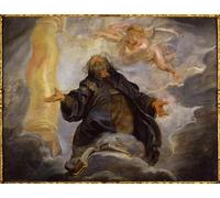 YIMACBJXX Famous Colorful Art Print Art Painting St Basil by Peter Paul Rubens Abstract Picture Canvas for Home Decor 60x90cm