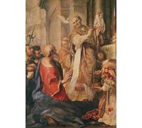 YIMACBJXX Famous Colorful Art Print Art Painting St Gregory the Great by Andrea Sacchi Abstract Picture Canvas for Home Decor 60x90cm