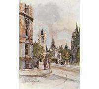 YIMACBJXX Famous Colorful Art Print Art Painting St Margaret's Westminster by Fulleylove Abstract Picture Canvas for Home Decor 60x90cm