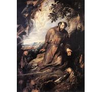 YIMACBJXX Famous Colorful Art Print Art Painting St of Assisi Receiving the Stigmata by Peter Paul Rubens Abstract Picture Canvas for Home Decor 60x90cm
