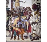 YIMACBJXX Famous Colorful Art Print Art Painting Stories of St by Filippino Lippi Abstract Picture Canvas for Home Decor 60x90cm