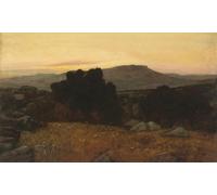 YIMACBJXX Famous Colorful Art Print Art Painting Sunset in Girgenti Sicily Sir William Blake Richmond Abstract Picture Canvas for Home Decor 60x90cm