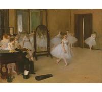 YIMACBJXX Famous Colorful Art Print Art Painting the Dancing Class by Edgar Degas Abstract Picture Canvas for Home Decor 60x90cm