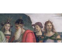 YIMACBJXX Famous Colorful Art Print Art Painting the Eternal Father in Glory with Prophets by Pietro Perugino Abstract Picture Canvas for Home Decor 60x90cm