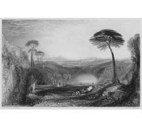 YIMACBJXX Famous Colorful Art Print Art Painting the Golden Bough by After Mallord William Turner Abstract Picture Canvas for Home Decor 60x90cm