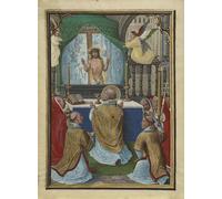 YIMACBJXX Famous Colorful Art Print Art Painting the Mass of Saint Gregory by Simon Bening Abstract Picture Canvas for Home Decor 60x90cm
