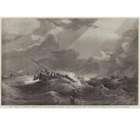 YIMACBJXX Famous Colorful Art Print Art Painting the Paris Universal Exhibition Dutch Boats Riding Out a Gale off the Doggerbank by Famous painting Abstract Picture Canvas for Home Decor 60x90cm