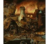 YIMACBJXX Famous Colorful Art Print Art Painting the Tree of the Knowledge of Good and Evil Detail From the Right of the Garden of Earthly Delights by Hieronymus Boske for Home Decor 60x90cm