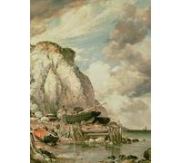 YIMACBJXX Famous Modern Prints Decorative Paintings a Bit of Bonchurch in the Olden Times by Edward William Cooke Poster Painting Art for Home Decor 60x90cm