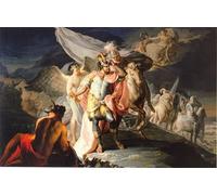 YIMACBJXX Famous Modern Prints Decorative Paintings Aníbal Vencedor Contempla Por Primera Vez Italia Desde Los Alpes by Francisco De Goya Poster Painting Art for Home Decor 60x90cm