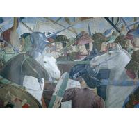 YIMACBJXX Famous Modern Prints Decorative Paintings Battle of Heraclius I of by Piero Della Francesca Poster Painting Art for Home Decor 60x90cm