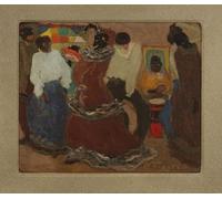YIMACBJXX Famous Modern Prints Decorative Paintings Candombe by Pedro Figari Poster Painting Art for Home Decor 60x90cm