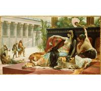 YIMACBJXX Famous Modern Prints Decorative Paintings Cleopatra Testing Poison on Condemned Slaves by Cabanel Poster Painting Art for Home Decor 60x90cm