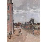 YIMACBJXX Famous Modern Prints Decorative Paintings Dieppe Looking Towards St Jacques by Walter Richard Sickert Poster Painting Art for Home Decor 60x90cm