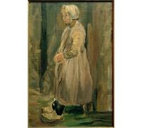 YIMACBJXX Famous Modern Prints Decorative Paintings Dutch Fisherman by Fritz Von Uhde Poster Painting Art for Home Decor 60x90cm