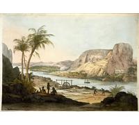 YIMACBJXX Famous Modern Prints Decorative Paintings Exterior View of the Two Temples At Abu Simbul by Battista Belzoni Poster Painting Art for Home Decor 60x90cm