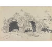 YIMACBJXX Famous Modern Prints Decorative Paintings Furness Abbey East August by Edward Leaars Poster Painting Art for Home Decor 60x90cm