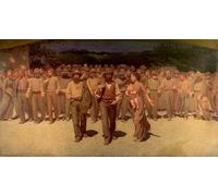 YIMACBJXX Famous Modern Prints Decorative Paintings Il Quarto Stato the Fourth Estate by Giuseppe Pellizza Da Volpedo Poster Painting Art for Home Decor 60x90cm