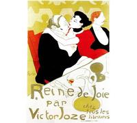 YIMACBJXX Famous Modern Prints Decorative Paintings Joy Queen by Henri De Toulouse Lautrec Poster Painting Art for Home Decor 60x90cm