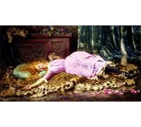 YIMACBJXX Famous Modern Prints Decorative Paintings Merry Goes the Time When the Heart Is Young by John Henry Henshall Poster Painting Art for Home Decor 60x90cm