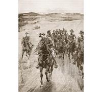 YIMACBJXX Famous Modern Prints Decorative Paintings on the Track of Lobengula Illustration From Cassell's Illustrated History by Sidney Paget Poster Painting Art for Home Decor 60x90cm