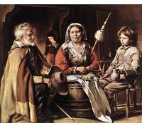YIMACBJXX Famous Modern Prints Decorative Paintings Peasant Interior Louis Le Nain Poster Painting Art for Home Decor 60x90cm